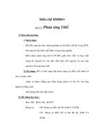 Giáo án Hoá 8 - Điều chế HIĐRO pot