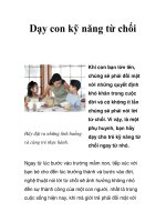Dạy con kỹ năng từ chối pps