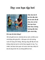 Dạy con bạn tập bơi docx