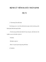 BỆNH LÝ VIÊM ĐA DÂY THẦN KINH (Kỳ 3) ppsx