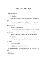 Giáo án Hoá 8 - CÔNG THỨC HOÁ HỌC pps