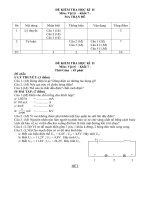 ĐỀ THI HỌC KỲ II - VẬT LÝ 7 - Đề chẵn