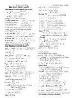 Phương trình vô tỷ-ôn thi Đ.H