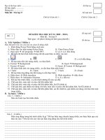 ĐỀ THI + ĐÁP ÁN + THANG ĐIỂM HK2_TIN9