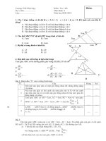 đề kiểm tra hình học 8(HKII bài 1)