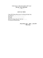 xac nhan da hoc thcs