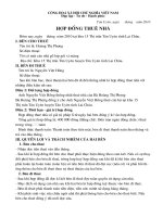 Hợp đồng thuê nhà