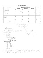 Đề thi Học kỳ II - Môn Toán lớp 6 _ Đề chẵn
