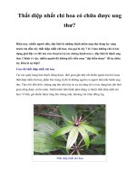 Thất diệp nhất chi hoa có chữa được ung thư? potx