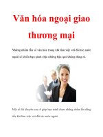 Văn hóa ngoại giao thương mại pptx