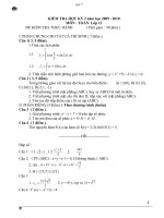 Đề thi học kỳ 2 2009-2010 Thực hành
