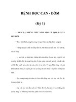 BỆNH HỌC CAN - ĐỞM (Kỳ 1) potx