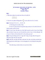 Đề thi và ĐA Toán HSG lớp 4