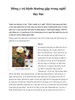 Đông y trị bệnh thường gặp trong nghề dạy học pptx