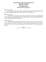 Đề thi học kỳ 2_Ngữ văn 7 (Có đáp án)