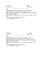 kiem tra 1 tiet sinh 9 ki II