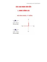 Tài liệu giảng dạy môn Linh kiện điện tử - Các loại Diode bán dẫn ppt