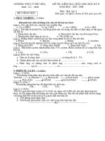 Đề Thi hóa 9- HKI