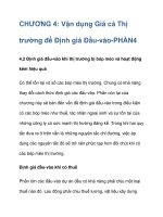 CHƯƠNG 4: Vận dụng Giá cả Thị trường để Định giá ppt