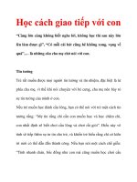 Học cách giao tiếp với con doc