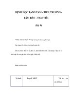 BỆNH HỌC TẠNG TÂM - TIỂU TRƯỜNG TÂM BÀO - TAM TIÊU (Kỳ 9) doc