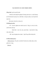 Giáo án Sinh học 6 - VẬN CHUYỂN CÁC CHẤT TRONG THÂN pptx