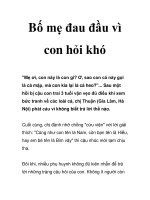 Bố mẹ đau đầu vì con hỏi khó pps