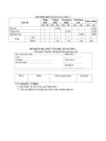 Đề thi Học kỳ II - Môn Ngữ Văn 6 _ Đề lẻ 1