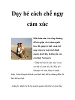 Dạy bé cách chế ngự cảm xúc ppsx