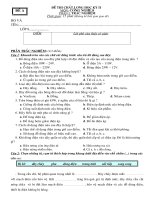 ĐỀ THI + PÁP ÁN CÔNG NGHỆ 8 KY II