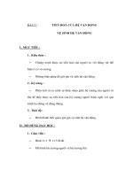 Sinh học 8 - TIẾN HOÁ CỦA HỆ VẬN ĐỘNG VỆ SINH HỆ VẬN ĐỘNG potx