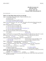 de thu thi HK - II mon hoa 12 ( co dap an)