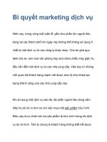 Bí quyết marketing dịch vụ potx