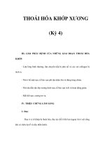 THOÁI HÓA KHỚP XƯƠNG (Kỳ 4) ppt