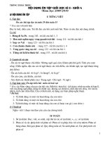 Kế hoạch ôn tập HKII lớp 4 (2009-2010)