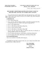 Điều chỉnh đáp án thi thử