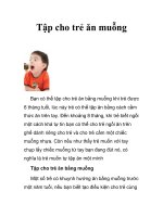 Tập cho trẻ ăn muỗng pdf