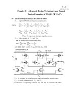 Chapter 8: Advanced Design Techniques and Recent Design Examples of CMOS OP AMPs doc