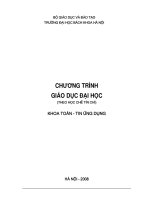 Chương trình giáo dục đại học theo học chế tín chỉ khoa toán - tin ứng dụng doc