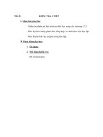 Tài liệu Sinh học 9 - KIỂM TRA 1 TIẾT pdf