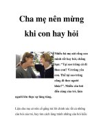 Cha mẹ nên mừng khi con hay hỏi ppsx