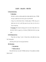 Giáo án Hoá 8 - AXIT – BAZƠ – MUỐI ppt