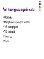 Chương 5: Ảnh hưởng của nguồn và tải ppsx