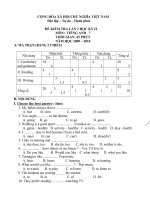 Kiểm tra 1 tiết lần 2. Năm học:2009-2010