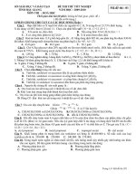 đề thi thử TN theo chuẩn kiến thức kỹ na7ng của Bộ