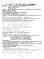 TONG HOP TAI LIEU ON THI TOT NGHIEP MON DIA