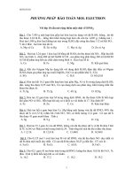 BẢO TOÀN MOL ELECTRON