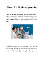 Mẹo xử trí khi con yêu sớm pdf