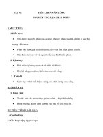 Sinh học 8 - TIÊU CHUẨN ĂN UỐNG NGUYÊN TẮC LẬP KHẨU PHẦN pptx