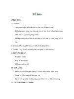 Giáo án sinh học 8 - Tế bào pptx